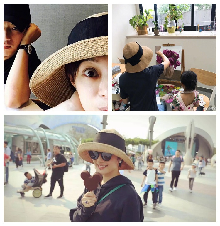 孙俪同款蝴蝶结草帽可折叠大檐渔夫帽女防晒遮阳帽子度假太阳帽潮
