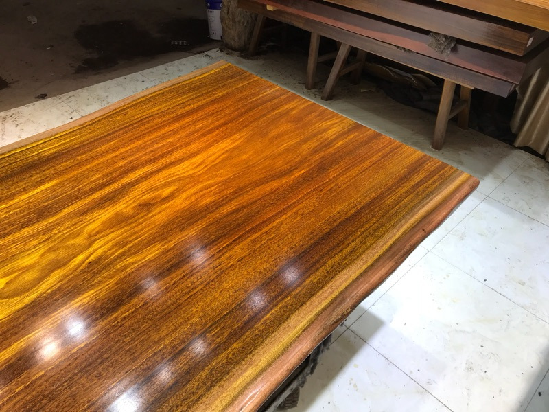 大板桌 奥坎巴花黄花梨鸡翅木实木原木办公茶桌212长98宽现货批发