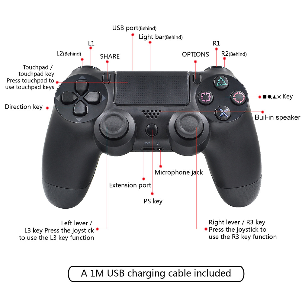 ps4蓝牙无线手柄(二代)_平平电子_义乌购