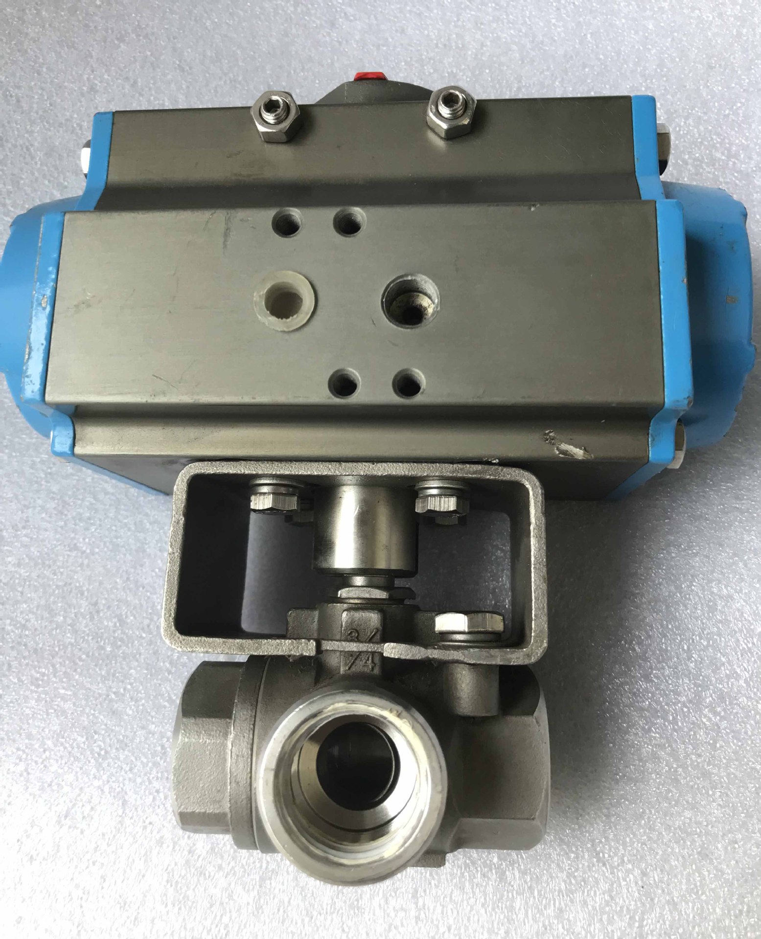 二手原装进口valbia气动三通阀一直放置未使用