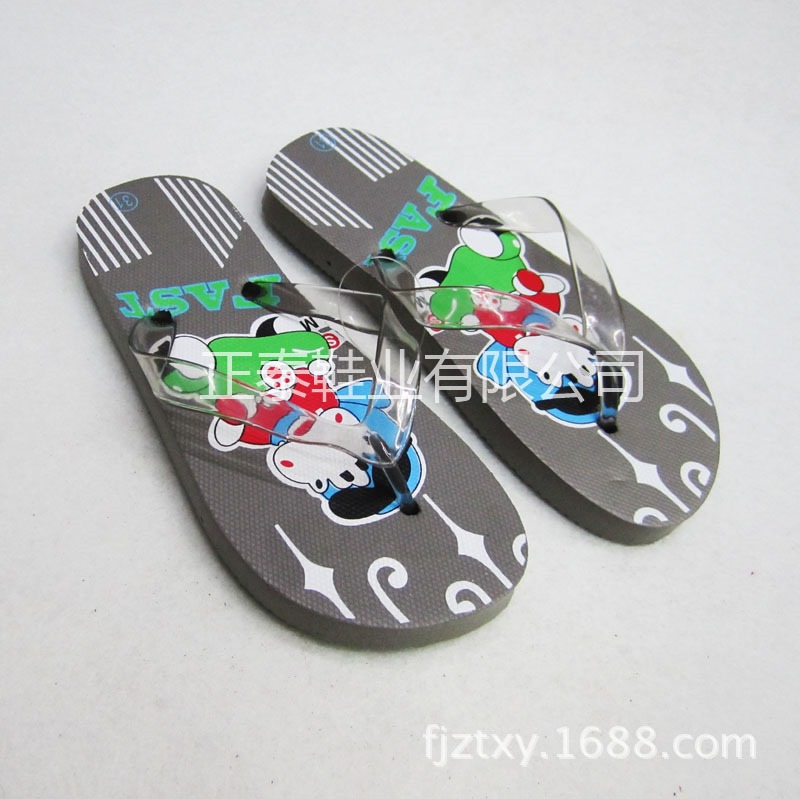 factory supply foreign trade export new cartoon animal children beach pe flip-flops sample customization