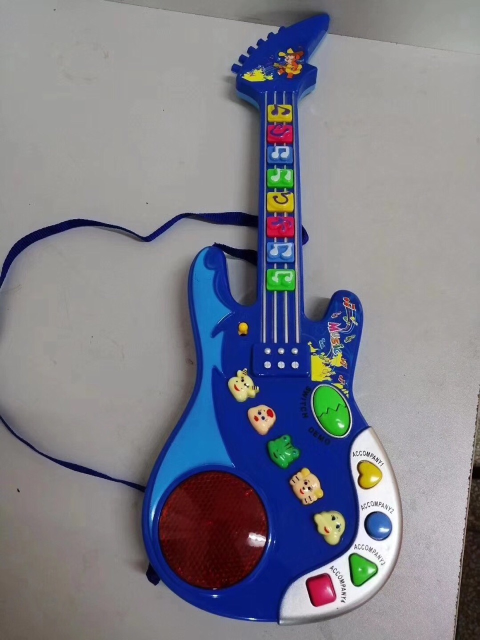 库存处理全新多功能吉他玩具音乐灯光动物叫声质量很好