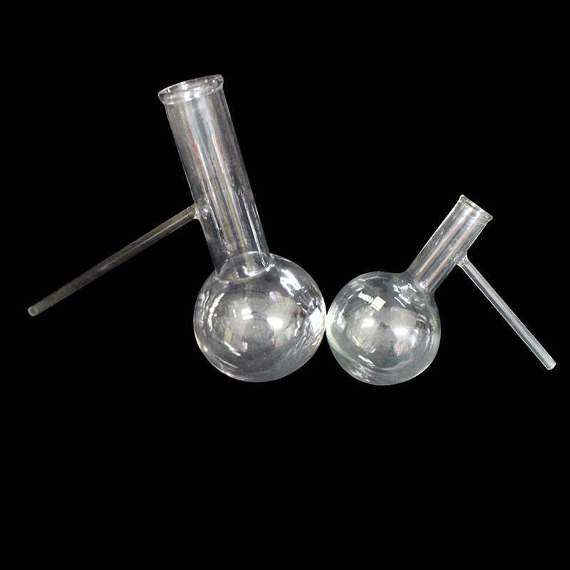 玻璃蒸馏烧瓶 具支管蒸馏瓶 反应瓶60ml 125/ 150ml 250ml 500ml