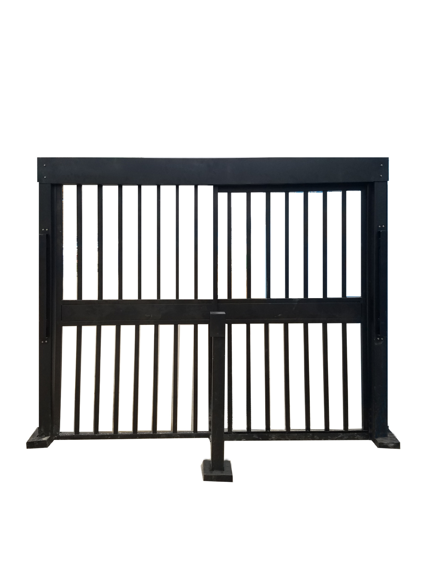 景源人行广告门生产栅栏平移门 小区自动门人脸识别系统广告门