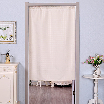 门帘布艺半帘隔断帘卧室客厅风水帘子厨房挂帘卫生间布帘试衣间门