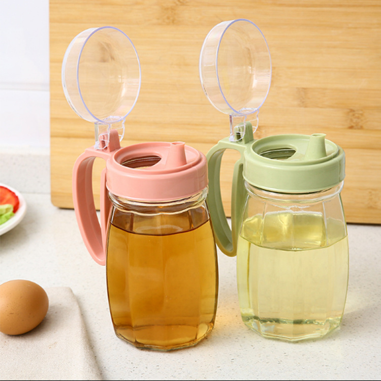 Kangxingda New 1080ml Glass Oil Pot Large Capacity Oil Pot Sealed Oil Pot Creative Kitchen Utensils 0415