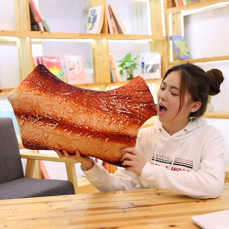 厂家直销抖音搞怪五花肉抱枕仿真红烧肉恶搞玩具饭店摆设装饰批发