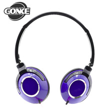 GKH040便宜头戴式耳机 可伸缩折叠 定制LOGO图案促销礼品儿童耳机