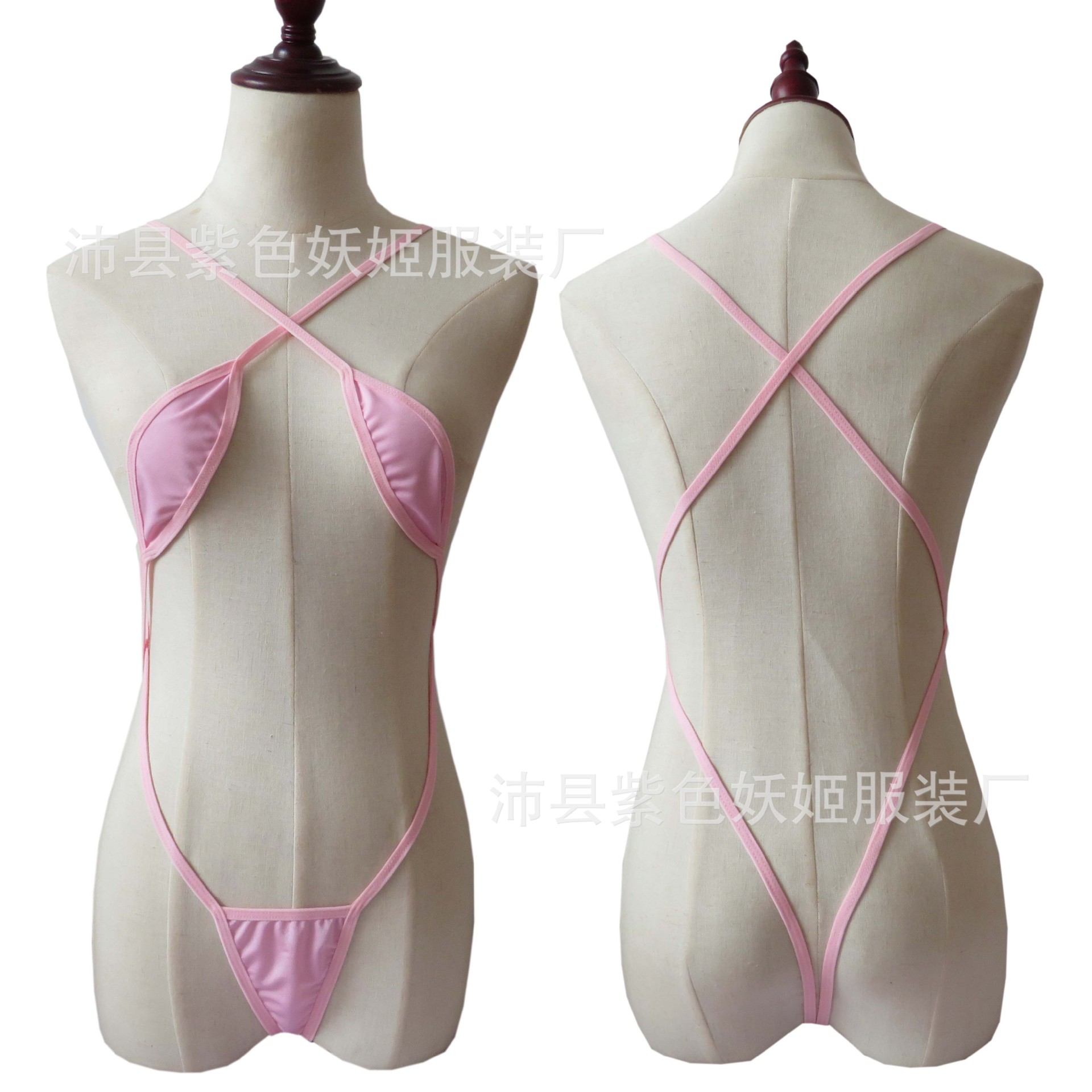 跨境情趣内衣迷你泳衣泳装女士性感透视ebay三点式连体比基尼套装