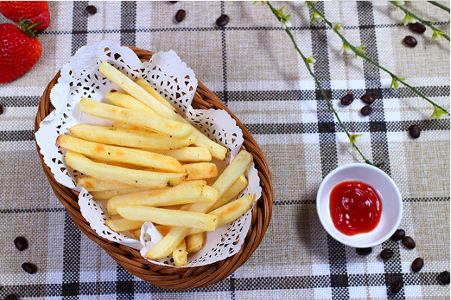 荷兰进口福瑞特粗薯条3/8直薯条2公斤1包24元1包肯德基西餐厅用