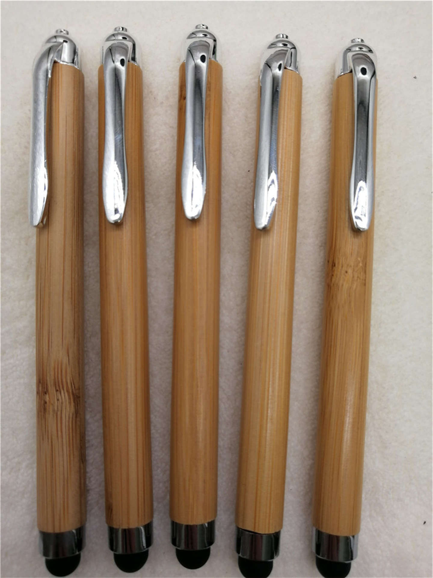 竹子笔可镭射雕刻logo倒出笔芯竹子笔工艺品专业刻字印刷定制礼品