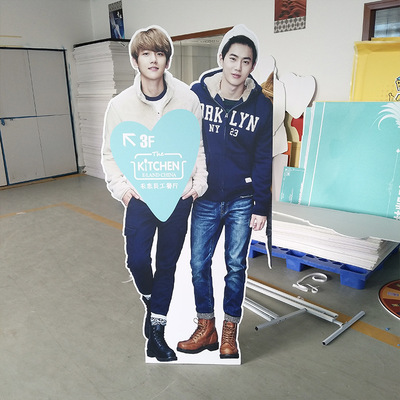 专业定制kt板雪弗板人形立牌卡通人像立牌喷绘写真