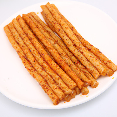 儿时经典麻辣鸡筋馋大嘴巴盐焗素鸡筋138g湘式休闲特色面筋辣条