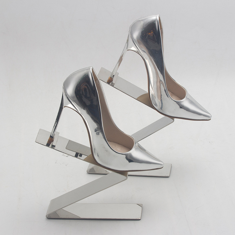 鞋子展示架鞋店鞋架子高跟鞋鞋店陈列鞋托架不锈钢鞋架子鞋包道具