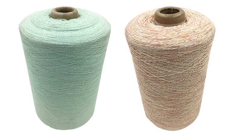 仿羊绒复合纱 双色粗细纯棉舒适羊绒衫毛线 厂家批发仿羊绒复合纱