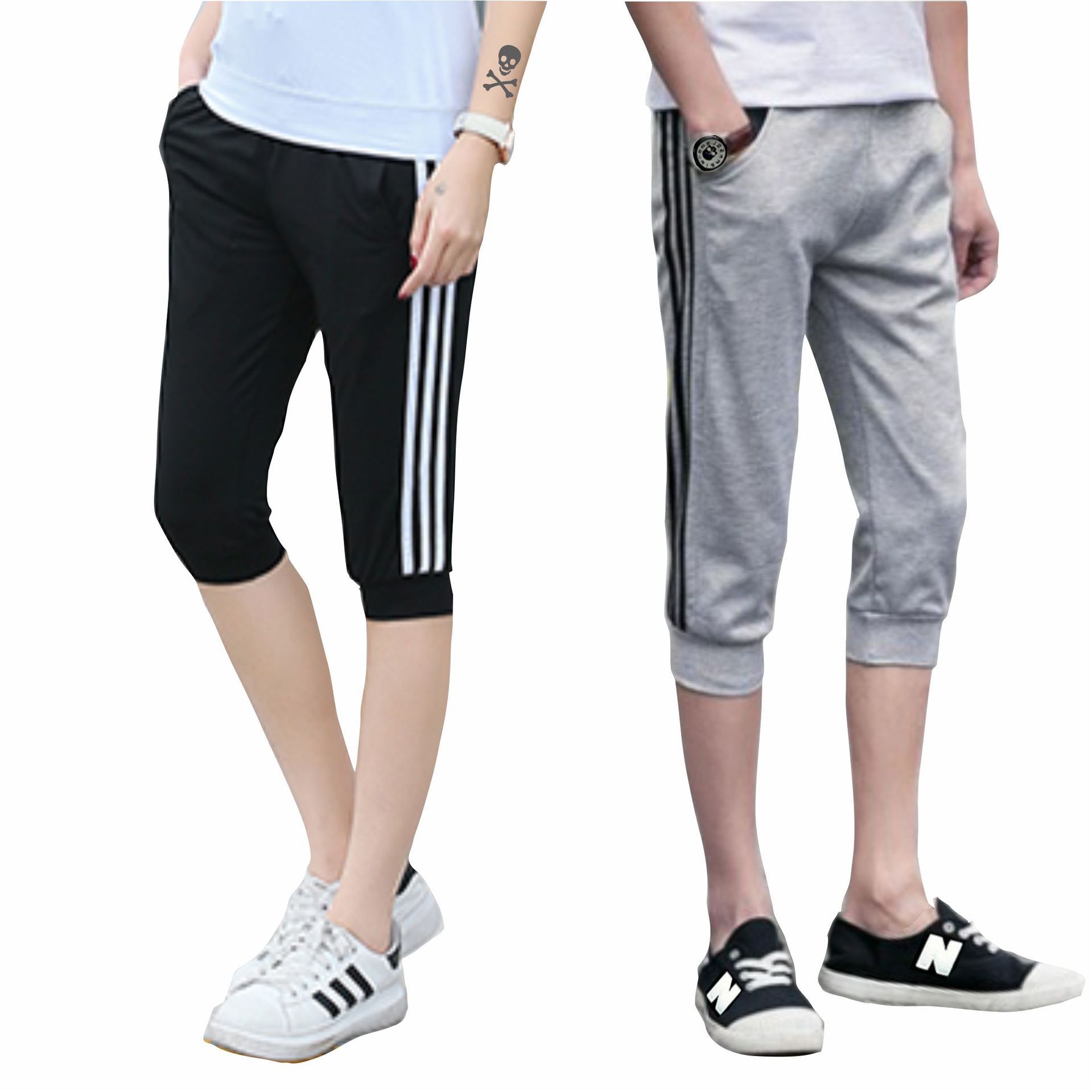 男式休闲裤七分裤情侣男士运动休闲潮男裤夏天薄夏季7分马裤