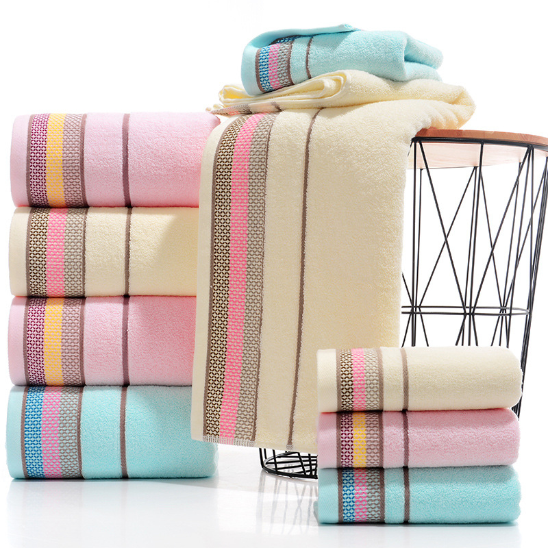 纯棉毛巾浴巾礼盒装柔软吸水商场超市送礼商务会议专用定制礼品