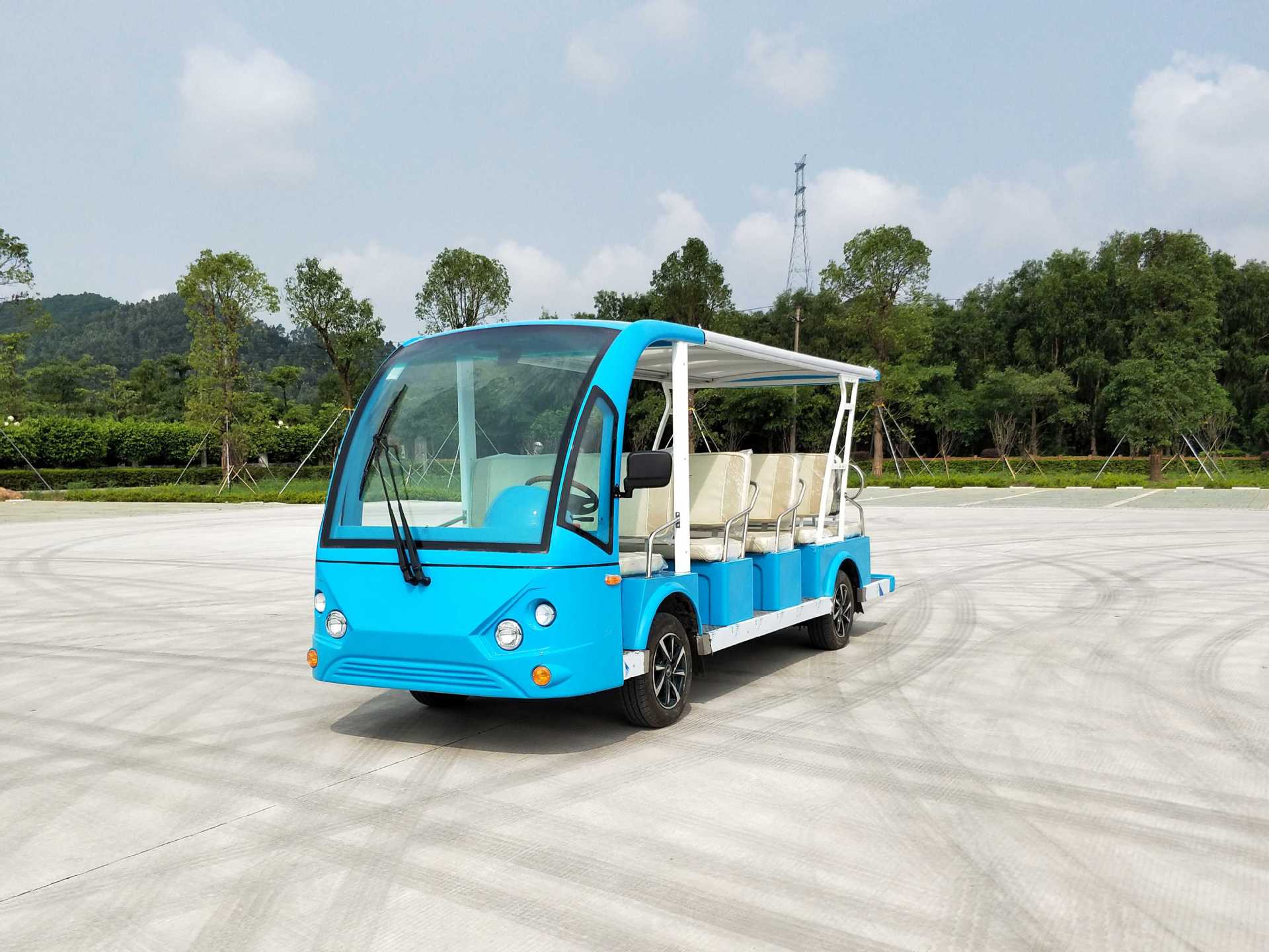 观光车 14座楼盘看房车 接待车 物业小区代步观光车 旅游观光车