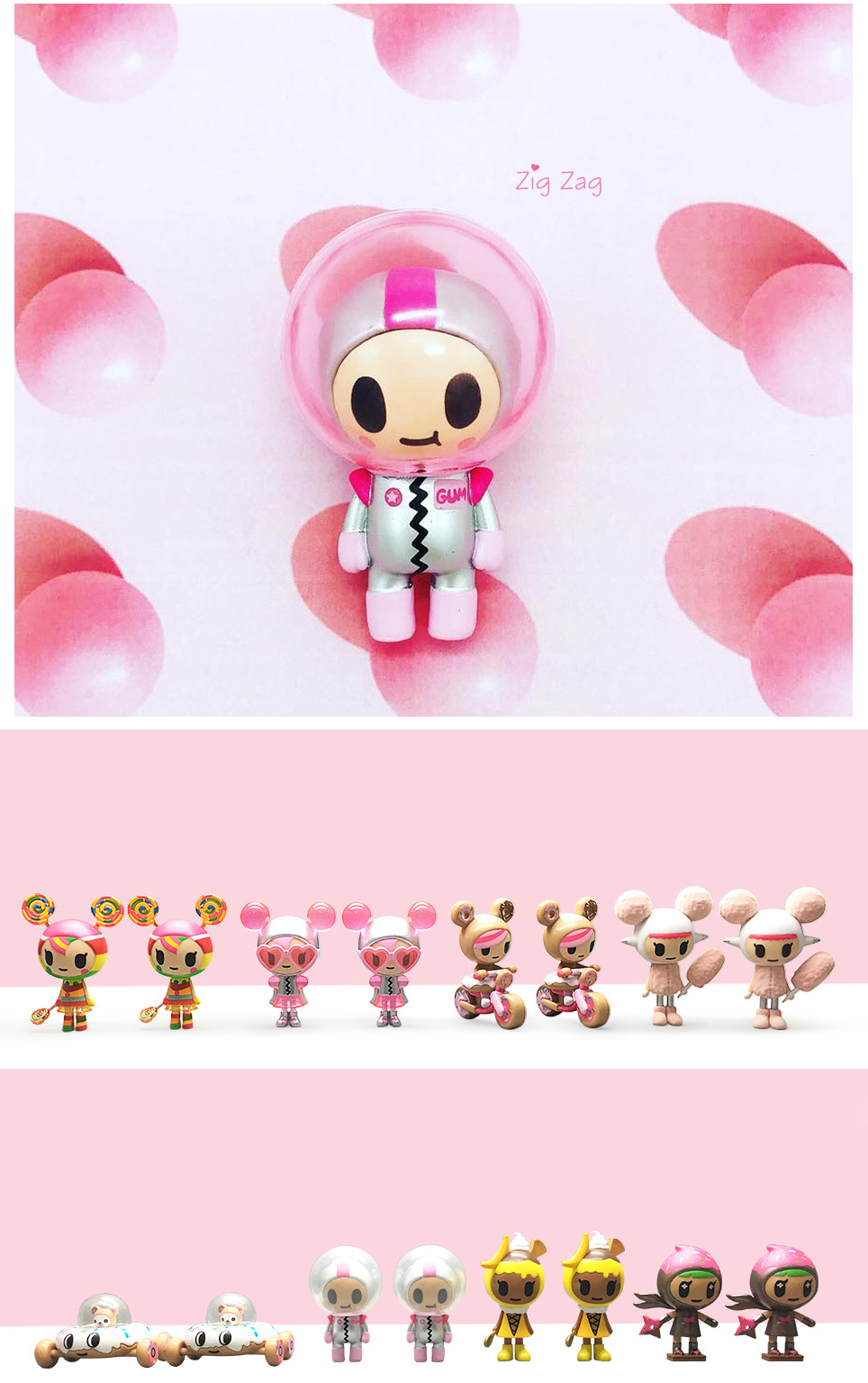 tokidoki 淘奇多奇 甜甜圈家族2代盲盒手办公仔可爱摆件