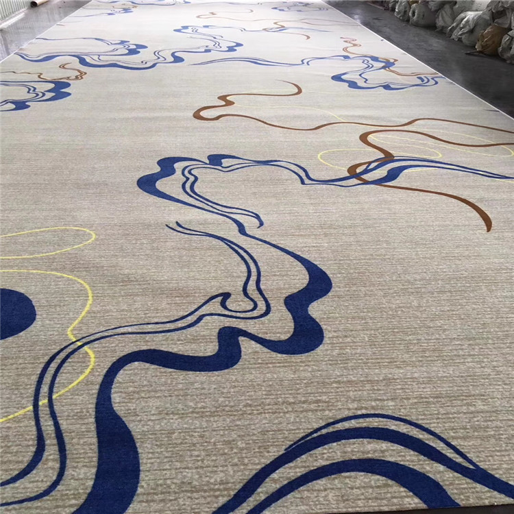 电影院美容足疗馆加厚防火尼龙提花地毯支持花型定制上海现货安装
