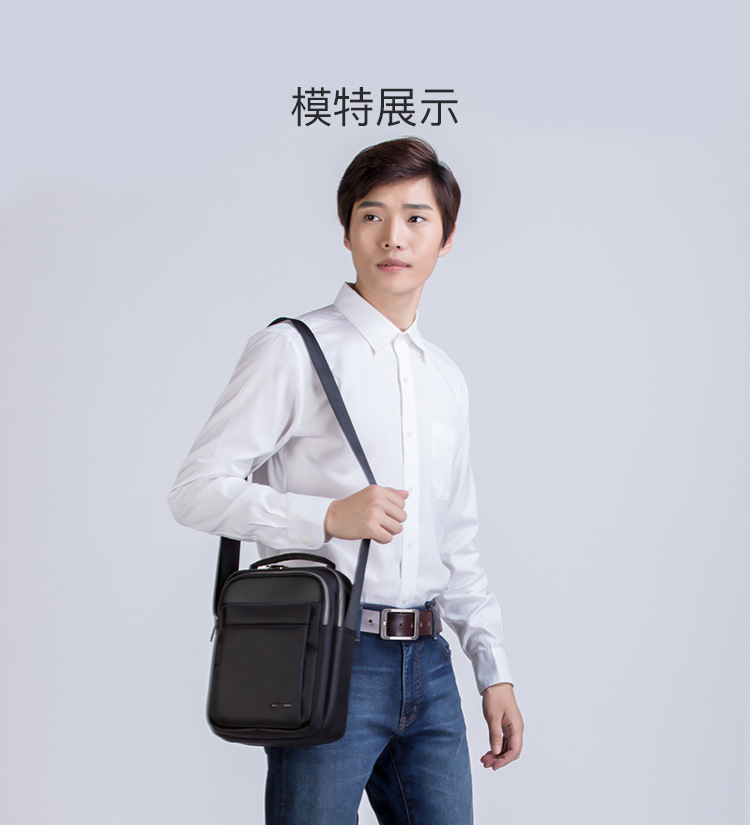 卡拉羊男士男式单肩包商务休闲旅行防水大容量斜挎包手提户外运动