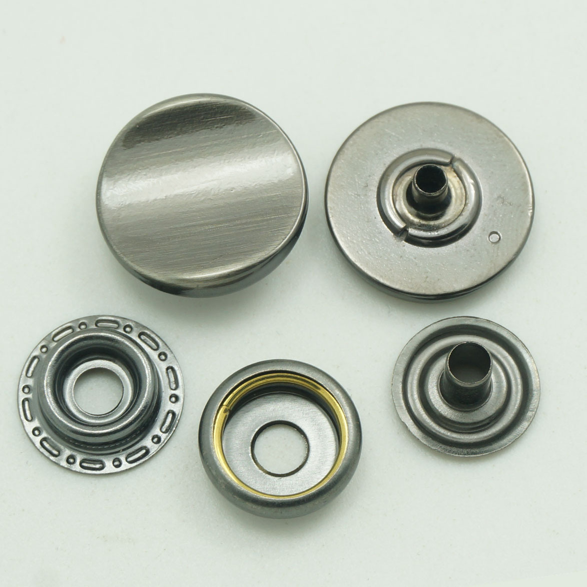 13年工厂定制夹克按扣冬装摁扣高档纯铜扣子批发彩色金属四合扣