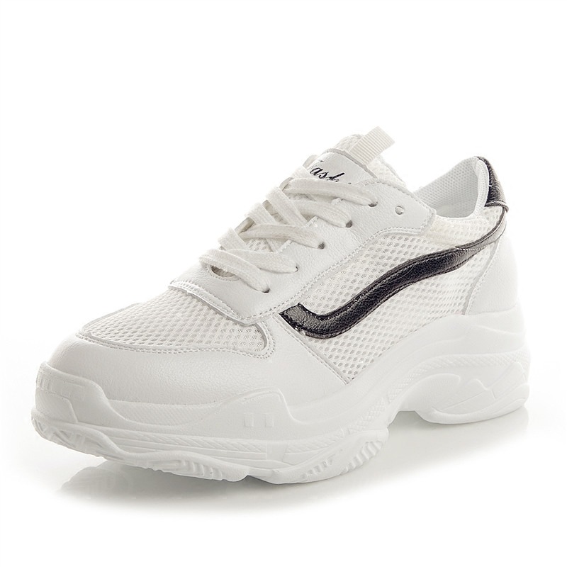 679夏季新款百搭运动鞋女旅游鞋学生跑步休闲鞋网面透气老爹单鞋-福州