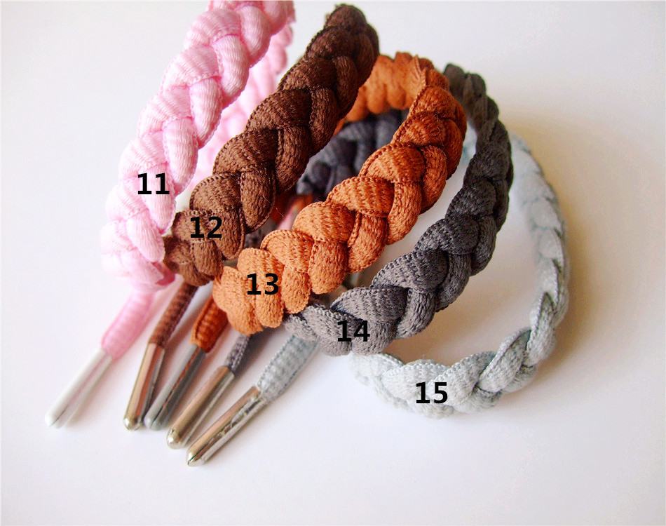 编织手链小狮子鞋带手链手环纯色黑金白金学生运动手绳情侣手链