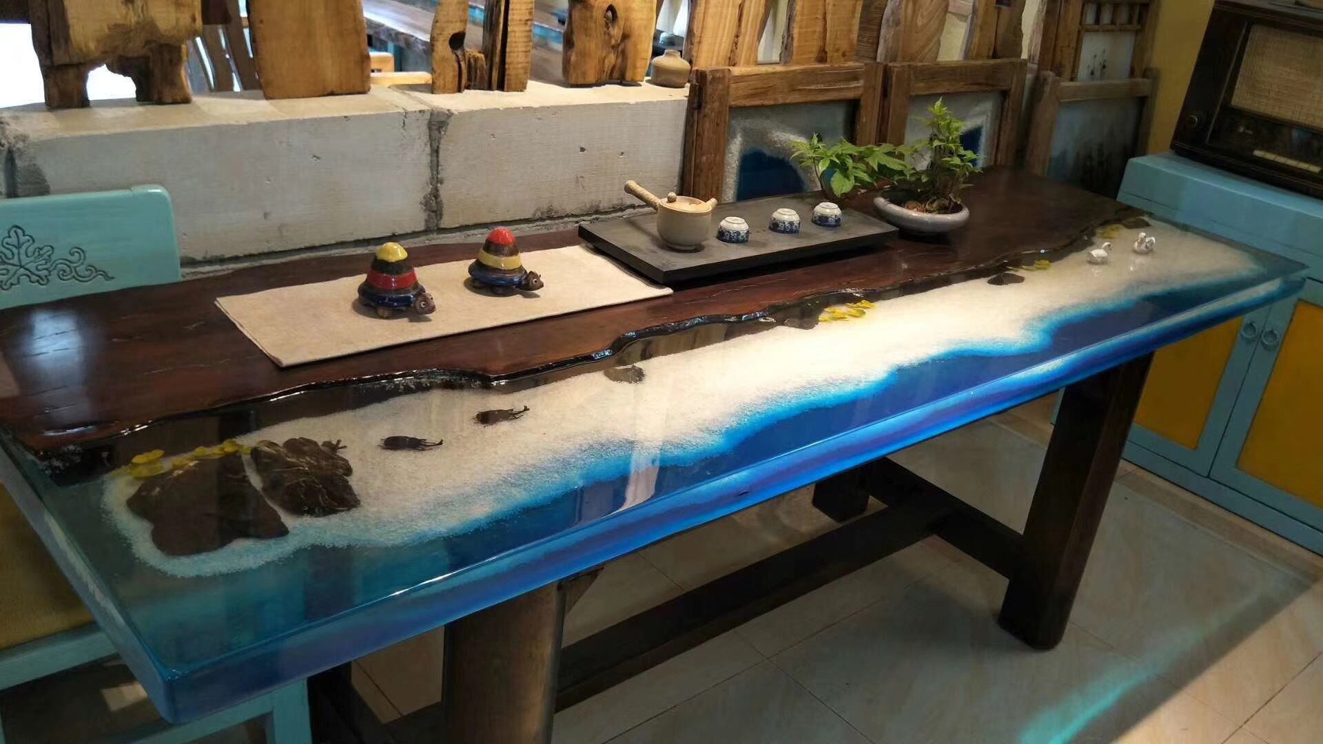 环氧树脂胶 木头家具工艺品水晶滴胶 河流桌灌胶水晶胶树脂ab胶