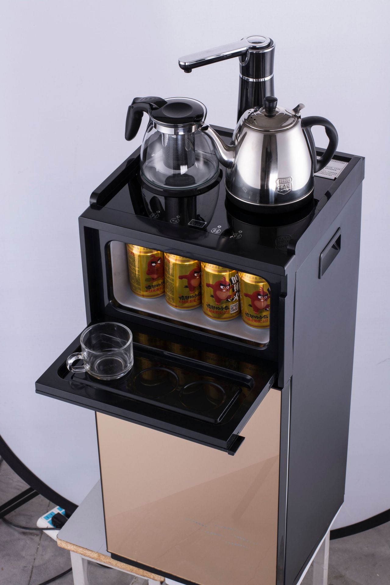 厂家直销立式冷热家用饮水机自动上水吧台式双门新款智能茶吧机