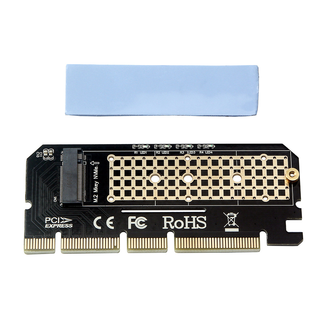 pcie nvme m.2 m key型ngff ssd转pcie16x扩展卡转接卡m.2转pci-e