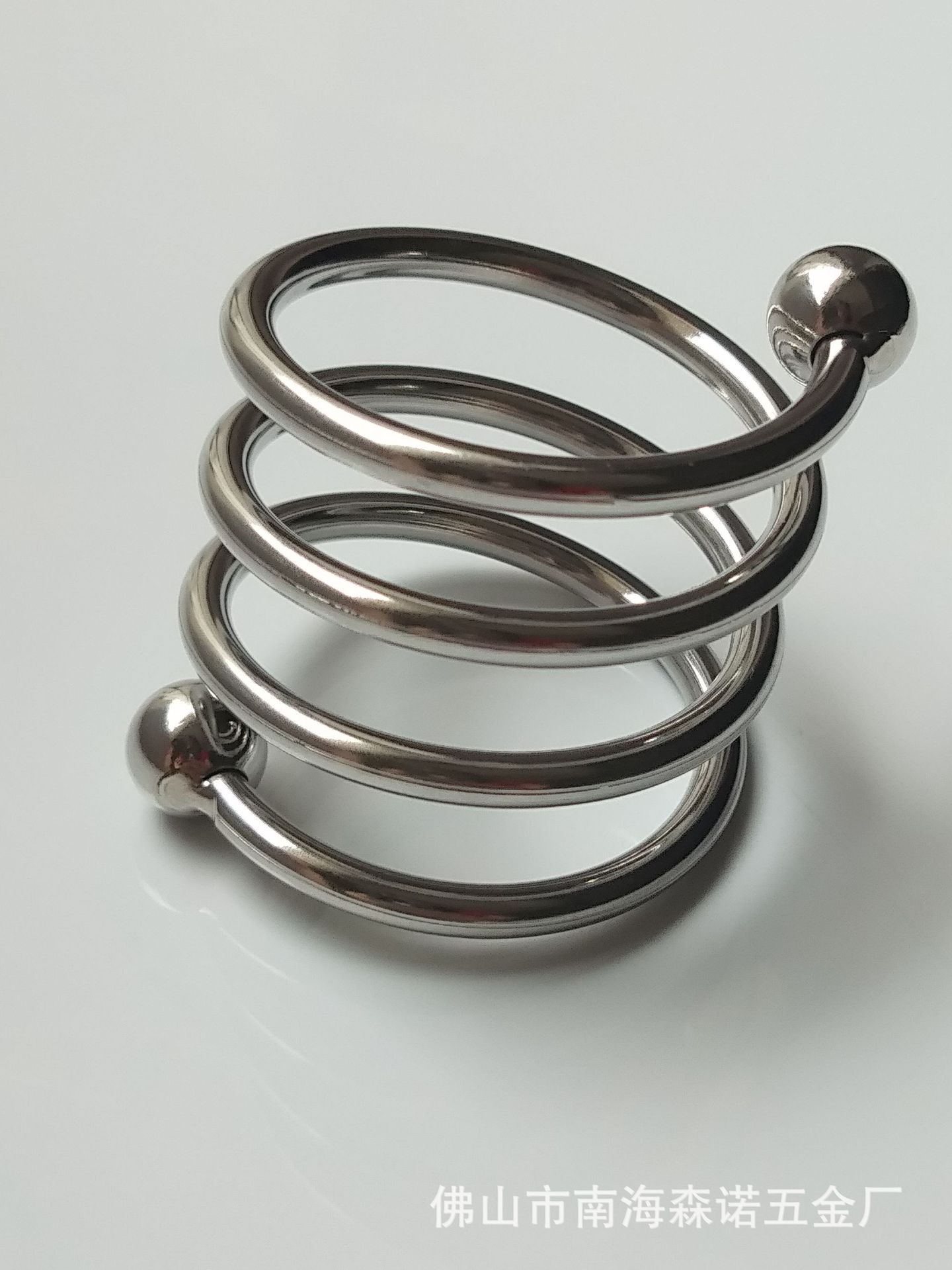 不锈钢金属 螺纹锁精环阳具环阴茎环延时环自慰环弹簧情趣环