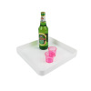 來樣定制各種方形圓形塑料餐盤　酒吧灑店服務生端酒防滑塑料盤
