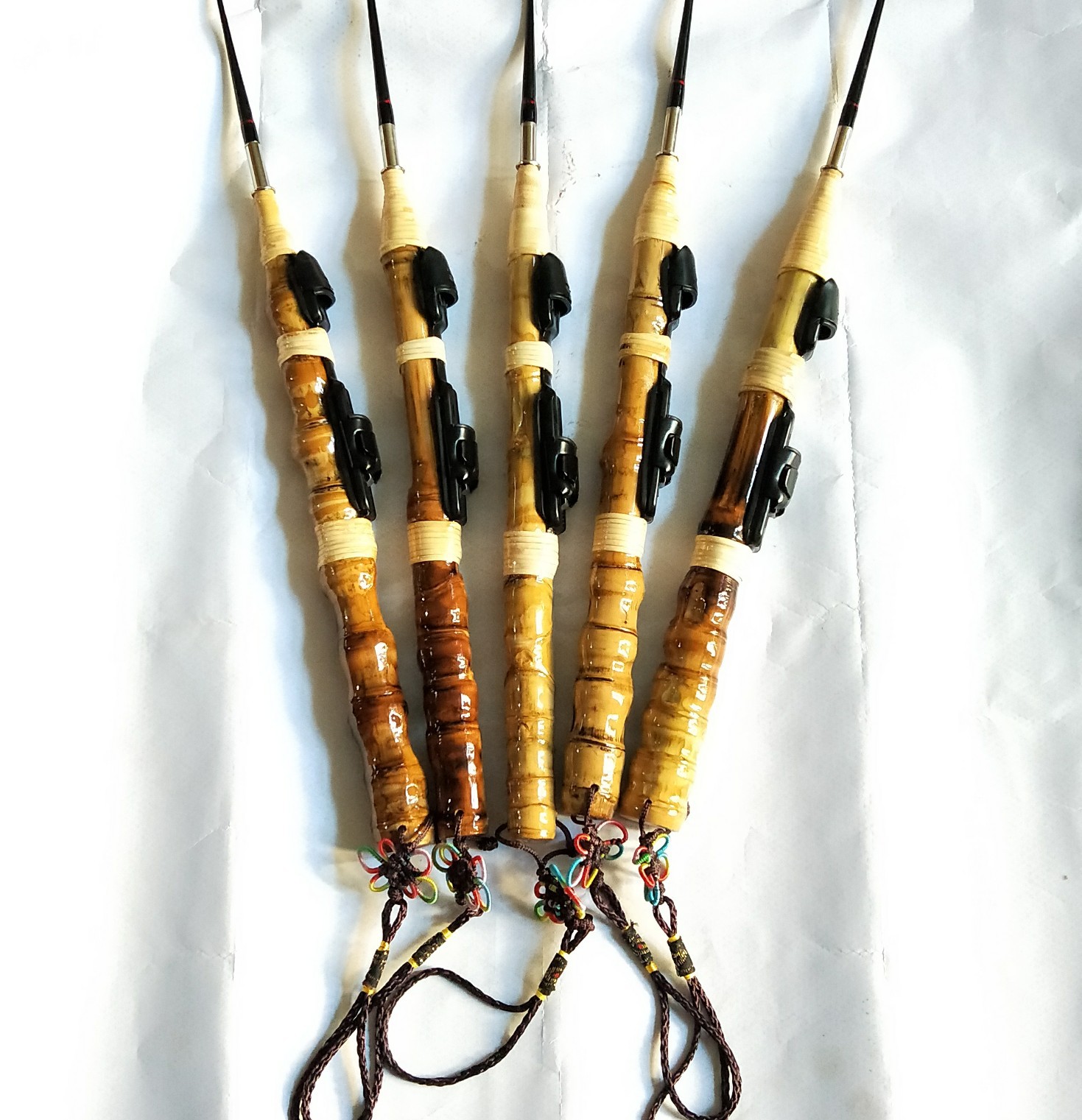 罗汉竹手把55cm大环钢环导眼冰钓竿冬钓竿矶杆小海竿渔具垂钓用