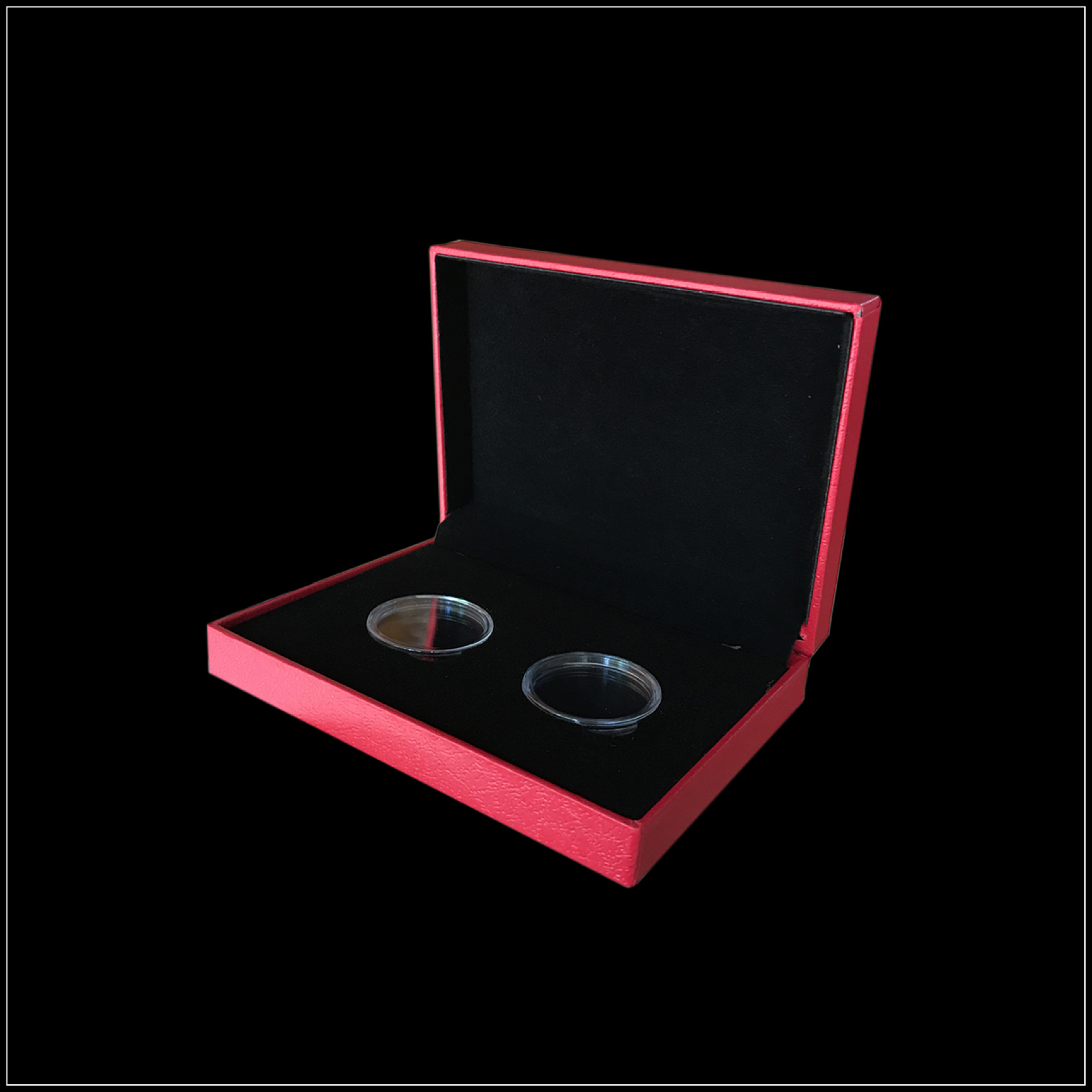 2018改革开放40周年10元纪念币保护盒 2枚装钱硬币收藏包装礼品盒