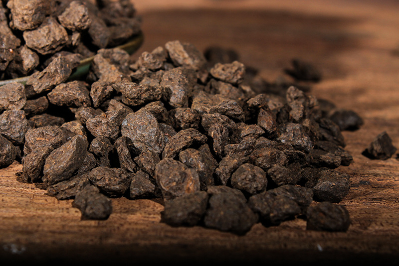 云南普洱茶黑茶茶化石碎银子小茶头表面无抛光茶头糯米香熟茶一斤