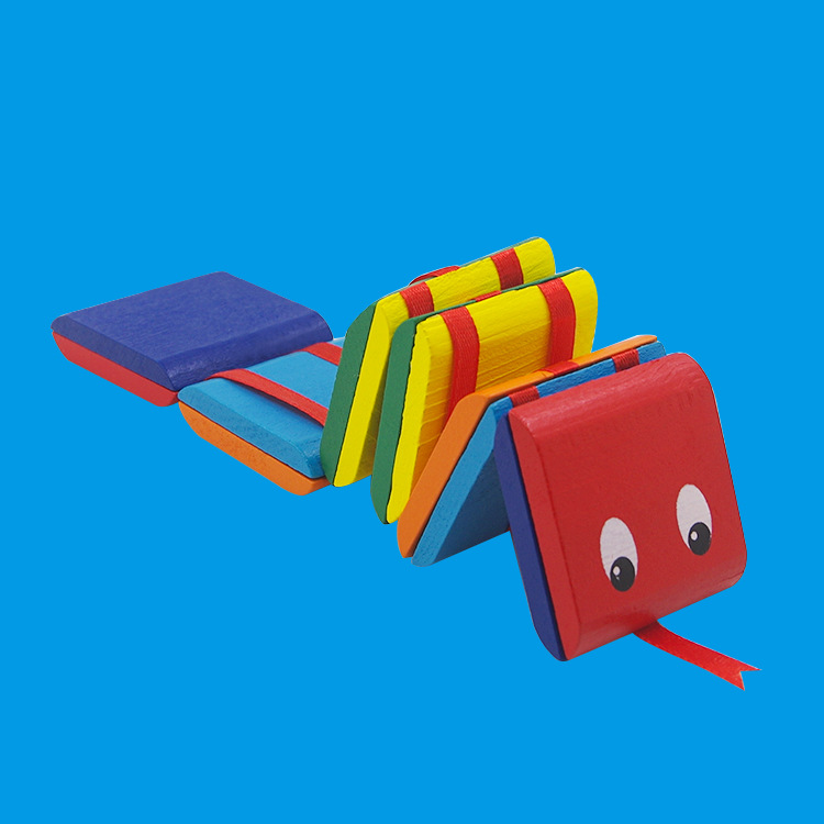 经典木制多彩翻板 魔术小翻板彩色 手眼协调 益智智力溜溜板玩具