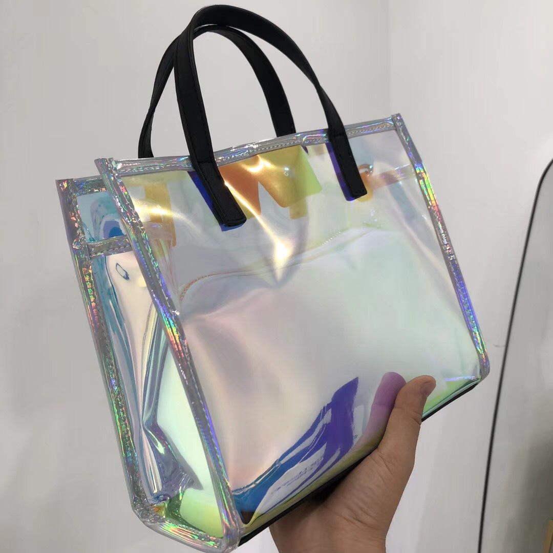 5286糖果色镭射透明包