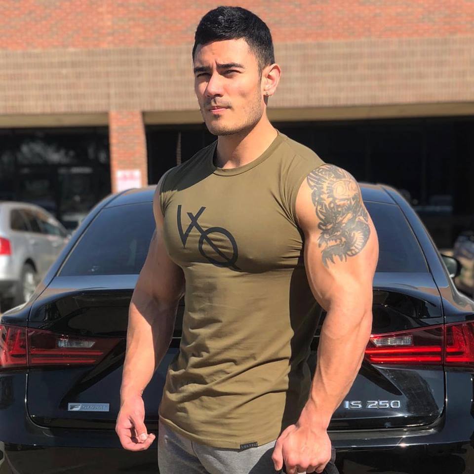 肌肉小子健身兄弟无袖运动背心健身跑步无袖t恤透气修身训练服男