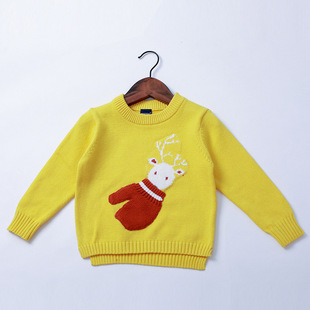 新款卡通短毛衣