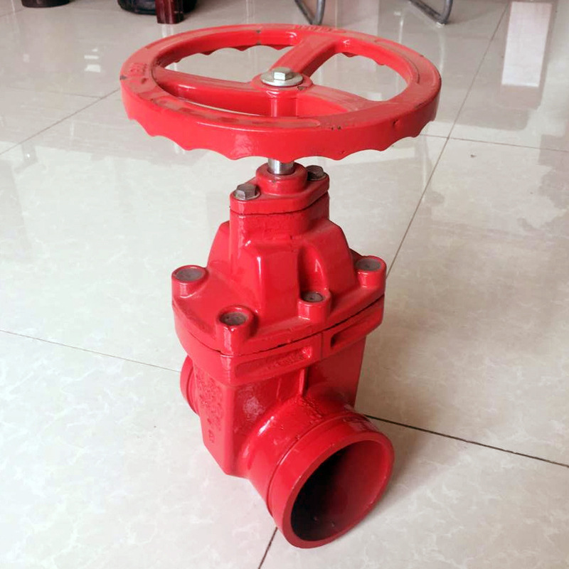 厂家直销n65沟槽闸阀消防阀门 软密封沟槽闸阀规格齐全可定制