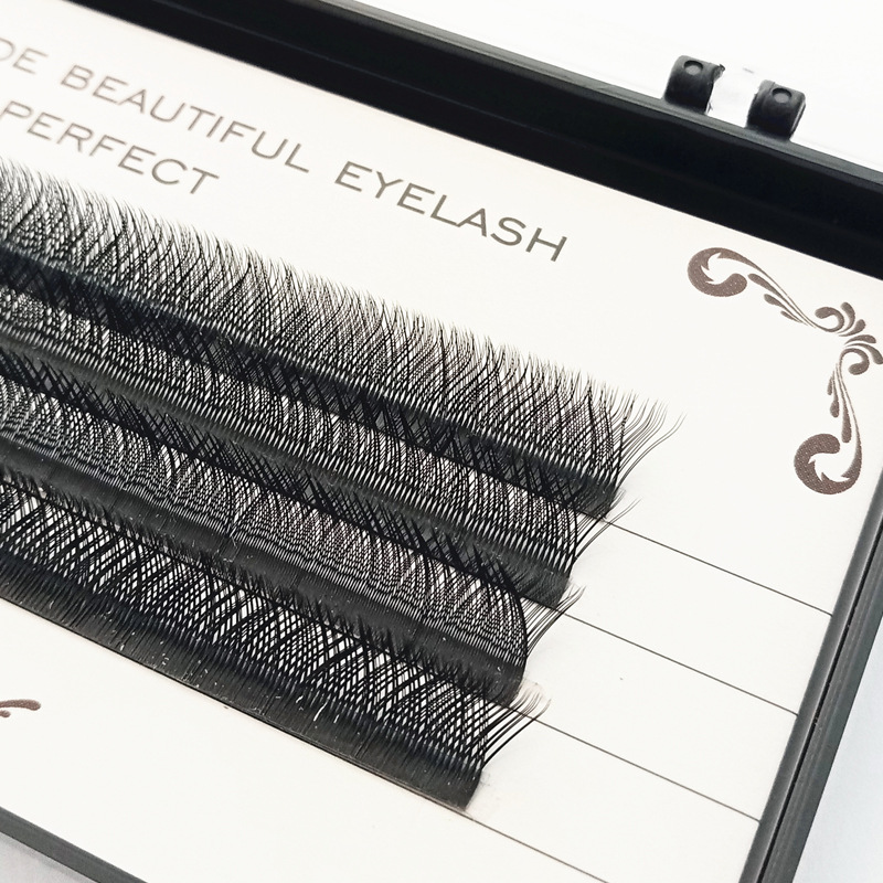 Factory Wholesale 0.07 Thick Y-Shaped Dense Row Grafting Eyelash 4 Rows Single Plant Plant False Eyelashes Soft and Comfortable