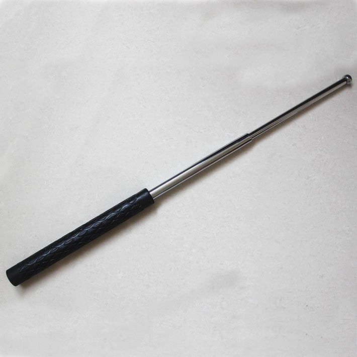 英戈悍马橡胶手柄甩棍三节伸缩棍防身武器防卫武术棍