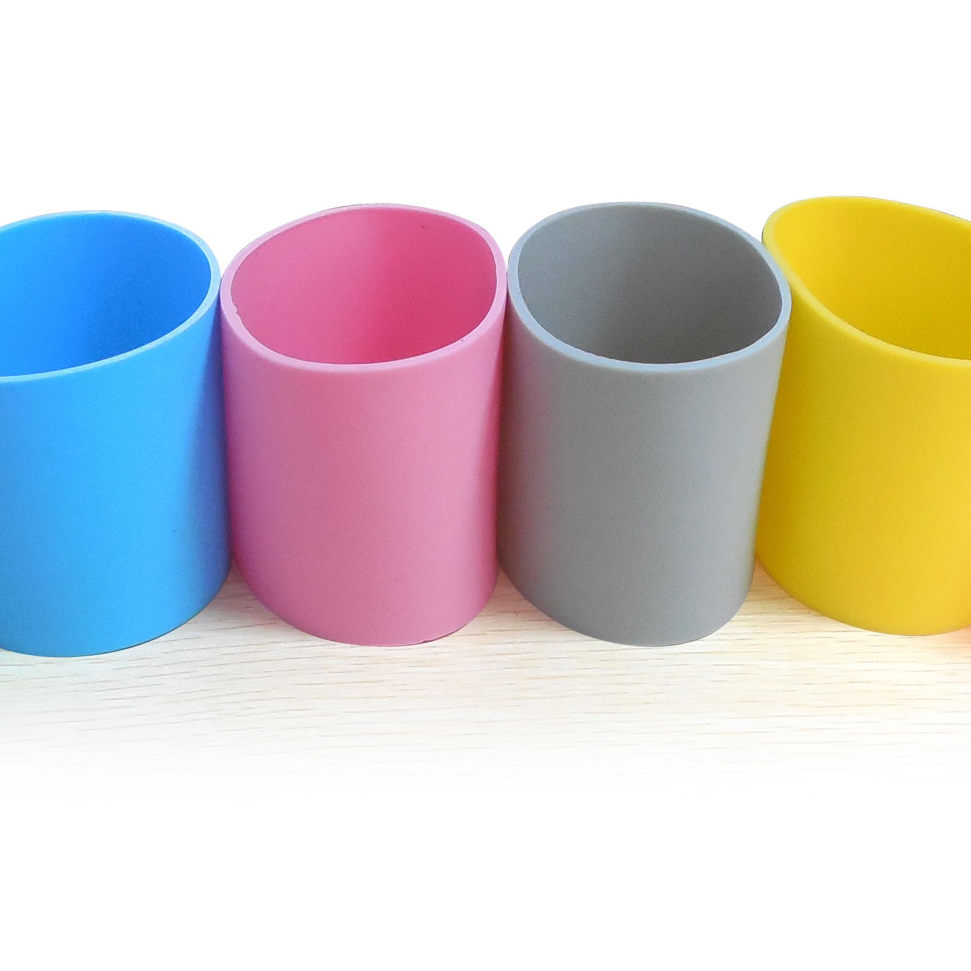 现货硅胶玻璃杯套隔热套保温杯套保护套光板直径5.5*5可定制