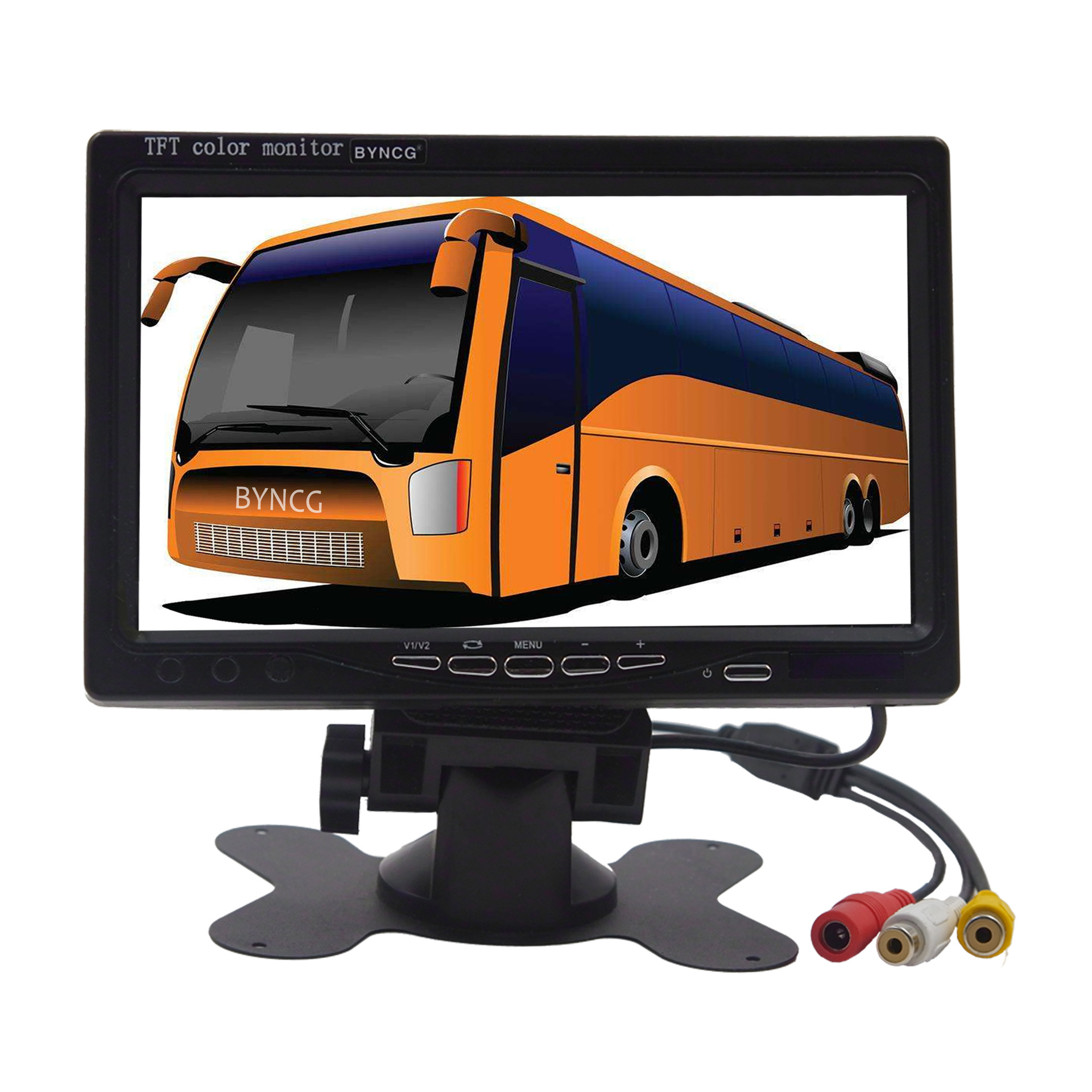 厂家直销7英寸 彩色液晶显示屏 车载监控显示器 自动切换后视功能