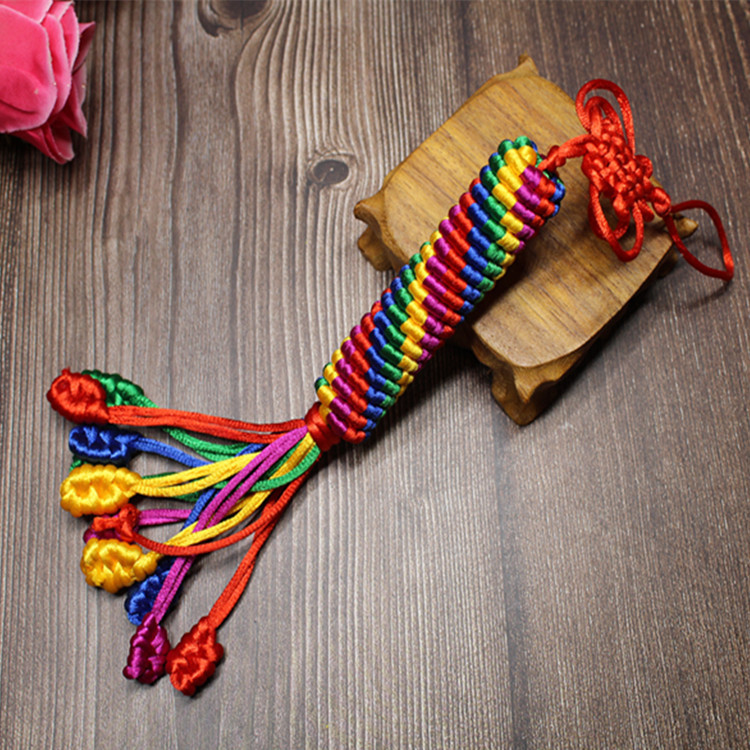 藏式编织转经筒金刚结车挂汽车挂件 民族用品