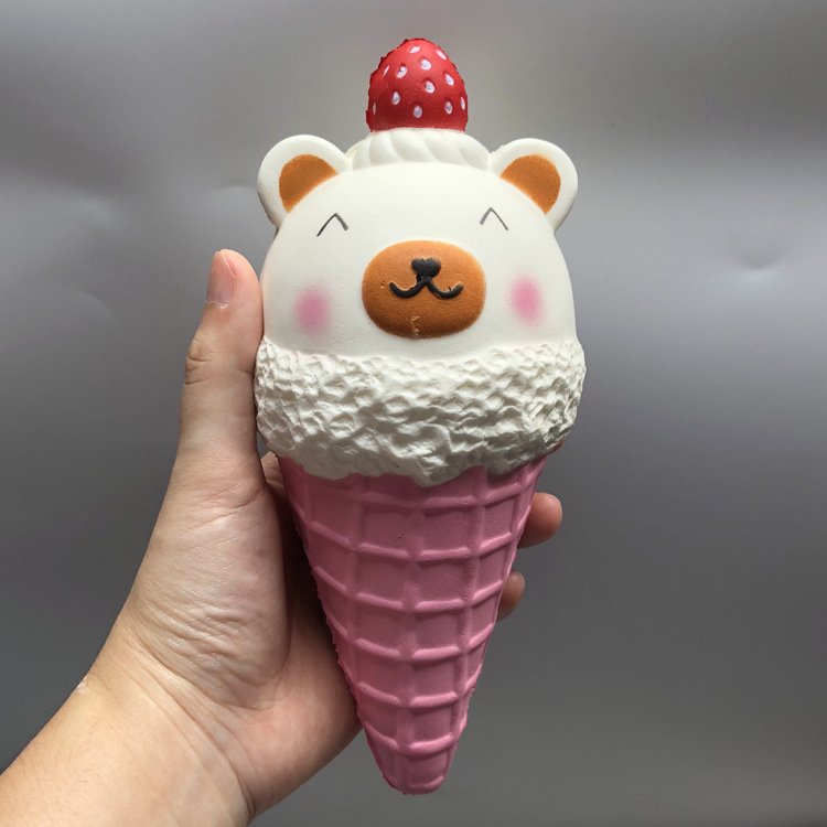 慢回弹独角兽小熊笑脸冰淇淋新款squishy雪糕