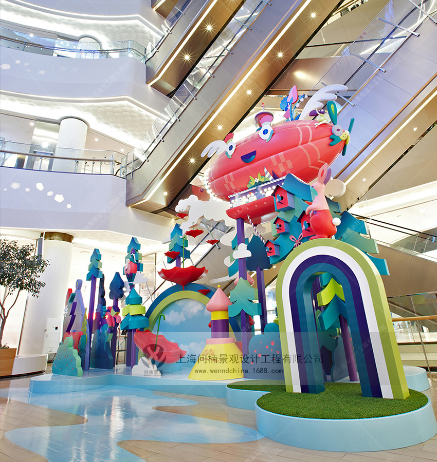 商场美陈美陈大主题大型艺术装置室内互动装置卡通雕塑专业定制