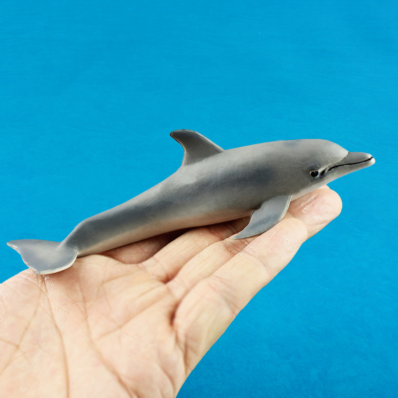 海洋生物模型海豚儿童仿真静态pvc实心动物玩具摆件外贸货源