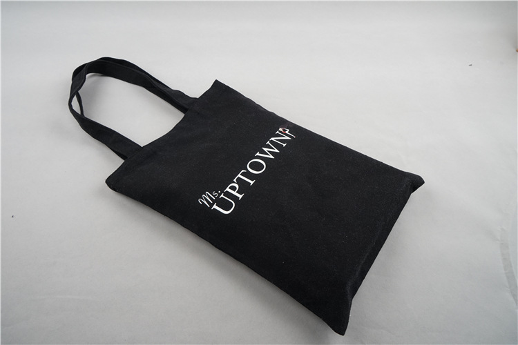 定做单肩帆布袋 黑色彩色提手帆布包订制 礼品购物宣传袋